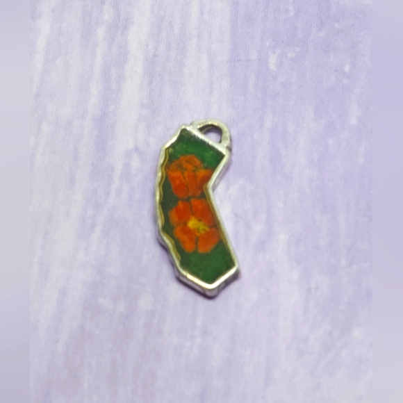 Brighton Silver Tone & Enamel California Charm - Picture 1 of 3